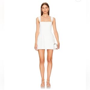 Amanda Uprichard Bethany Romper in Ivory